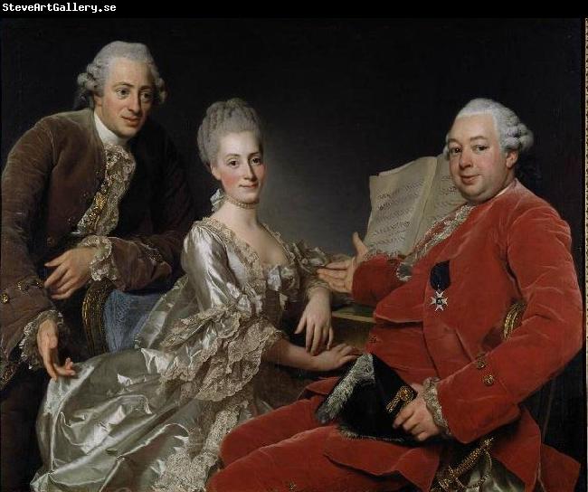 Alexander Roslin Portrait of John Jennings Esq., his Brother and Sister-in-Law